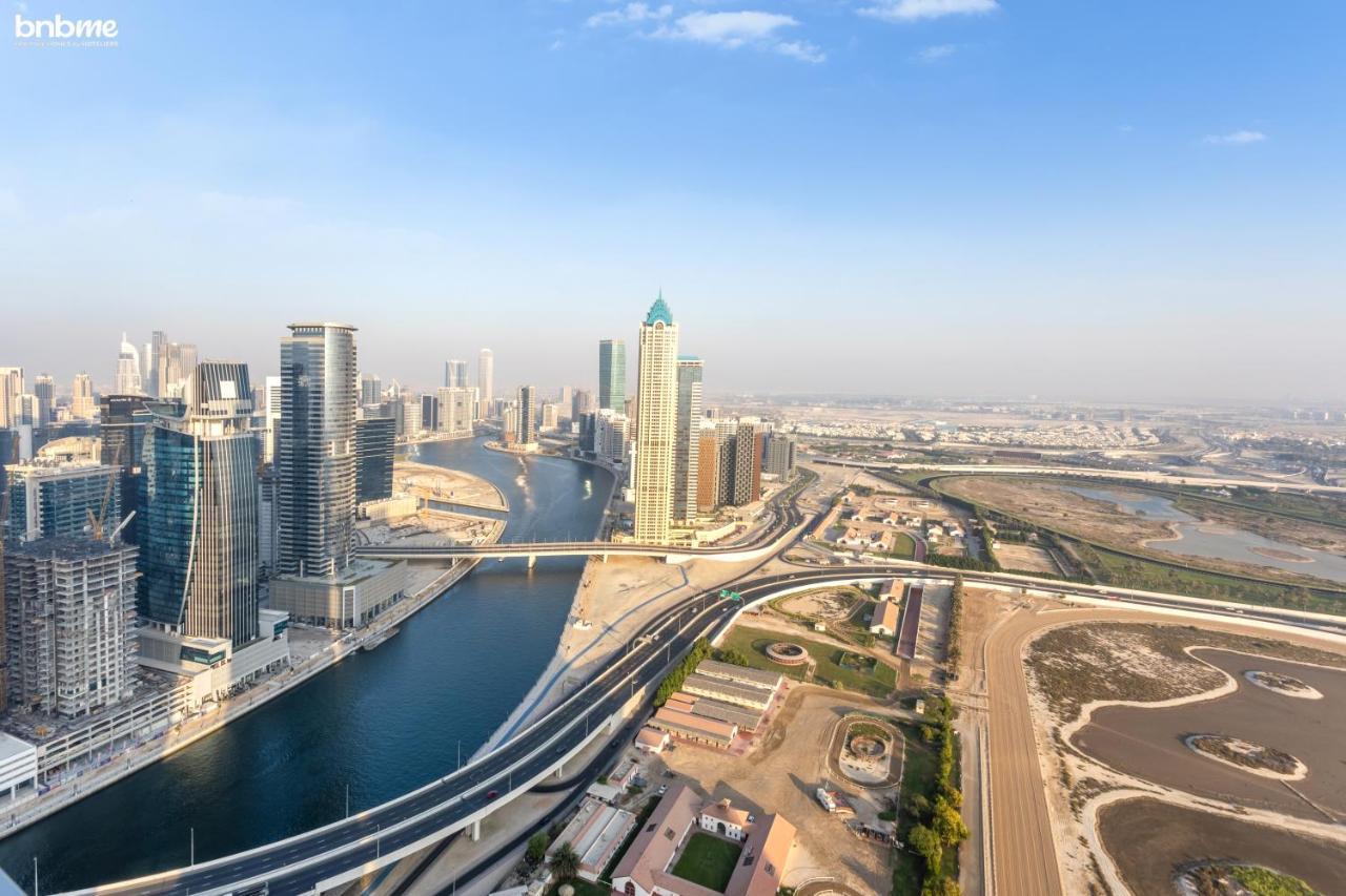 Bnbmehomes - Luxury 2B Apt - Al Habtoor - Amna Tower - 5044 Dubai Exterior foto